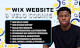 develop custom wix velo code, API integration, database, and custom features