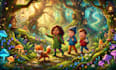 illustrate 3d children story book