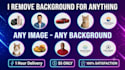 remove background and make transparent png in 1 hour