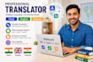 translate hindi audio and transcribe hindi audio accurately