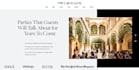 design event website, event planning and wedding planner website