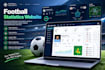 build football statistics website with data dashboards and analytics