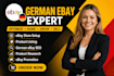 do german ebay setup, ebay listing, german ebay seo, german ebay promotion