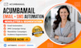 setup acumbamail email sms automation newsletter and segmentation