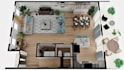 create a 3d interior walkthrough animation video