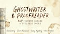 ghostwrite or proofread your KDP fiction series