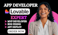 lovable exert, lovable app development, lovable bug fixing, base44 deployment