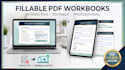 create a fillable PDF workbook, worksheet, interactive forms, coaching workbook