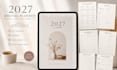 elevate 2027 hyperlinked digital planner printable journal tracker suite