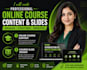 write your course content and design your course slides
