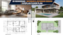 create 3d rendering interior design exterior design siteplan floor plan plotplan