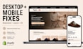 fix shopify bugs, liquid errors and theme issues