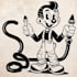 create rubber hose vintage retro cartoon illustrations