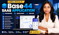 build a base44 saas application, dashboard, admin panel, and web app