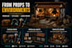 create custom game ready 3d assets and props