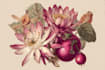 create a botanical illustration in the traditional