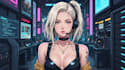 design anime character , cyberpunk character
