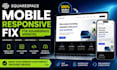 fix squarespace website responsive mobile issues professionally