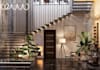 redesign staircase 3d rendering, 2d structural drawing,house entrance, cgi lobby