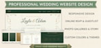 design wedding website with invitations, rsvp, cards