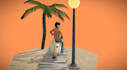 make lowpoly character 3d model,psx graphic,ps2 environment, ps1 retro,pixel art
