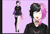 create custom pngtuber model, 2d vtuber model, live2d vtuber model, anime vtuber
