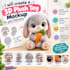 create a 3d plush toy mockup for your character