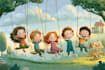 draw a children book illustration