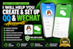 help you create and set up qq and wechat accounts