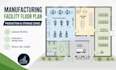 create manufacturing facility floor plan production storage zones