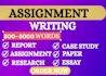 help you to write assignments, case studies and internship reports, apa papers