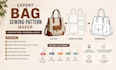 create custom bag pattern sewing pattern maker digital pattern and tech pack pdf