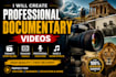 do documentary youtube videos for you