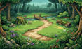 design 2d pixel art background parallax rpg map landscape tile sheet game assets