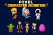 create custom pixel art character animations