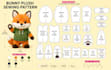 create a custom plush sewing pattern and stuffed animal templete