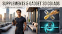 design a 3d cgi commercial with vfx and dynamic motion graphics