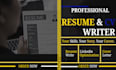 write an ats resume, cv and cover letter