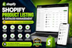 upload shopify product optimize listing organize catalog