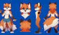 create a detailed furry ref sheet for your fursona