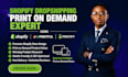create a shopify dropshipping print on demand website