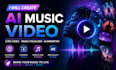 create ai music video, lyric video and music visualizer