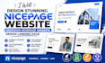 design stunning nicepage website redesign nicepage website design landing page