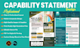 design a professional and modern capability statement