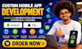 develop android ios apps using flutter react native flutterflow and ai solutions