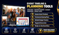 deliver a custom event timeline budget tracker spreadsheet seating chart
