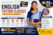 design a professional tuition class flyer, poster and social media ad