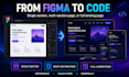convert figma to responsive HTML CSS and javascript