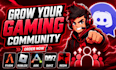 do minecraft server promotion, gaming fivem server, dayz, rust, discord growth