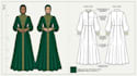 create fashion technical flat sketch and garment tech pack